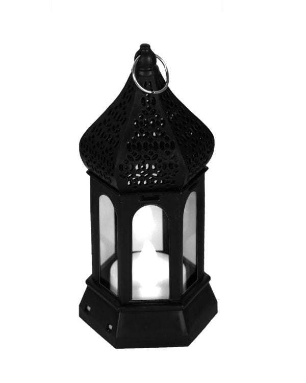 Antique Black Candle Lamp