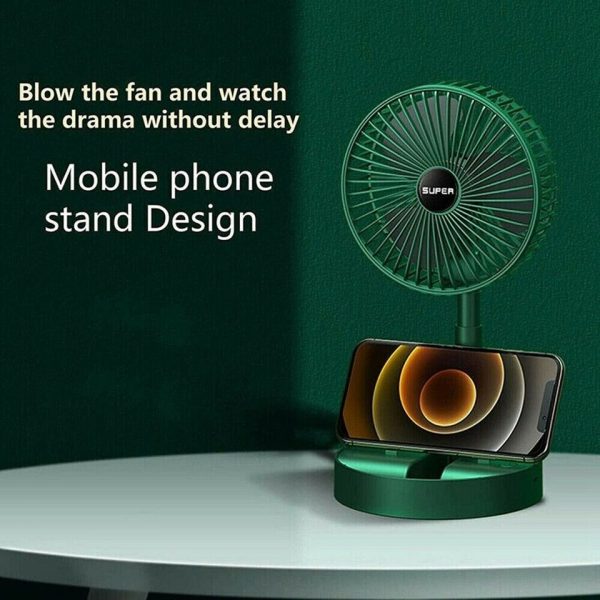 Rechargeable – Portable Telescopic Folding Fan Table Desk Fan